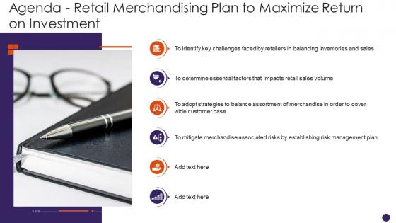 Agenda Retail Merchandising Plan To Maximize Return On Investment