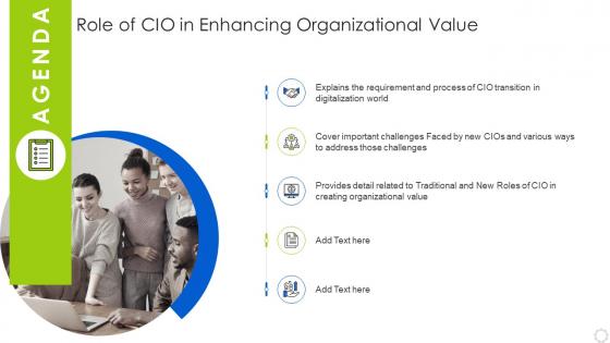 Agenda Role Of Value Role Of CIO In Enhancing Organizational Value