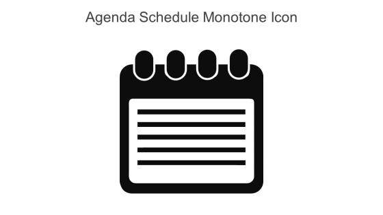 Agenda Schedule Monotone Icon In Powerpoint Pptx Png And Editable Eps Format