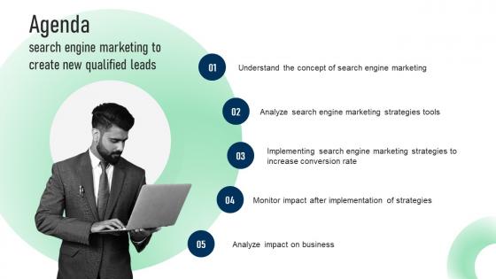 Agenda Search Engine Marketing To Create New Qualified Leads MKT SS V