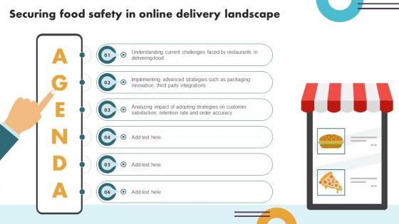 Agenda Securing Food Safety In Online Delivery Landscape