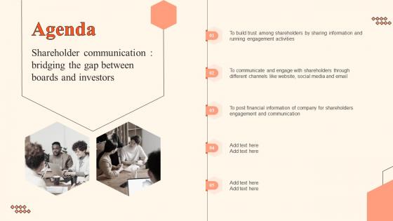 Agenda Shareholder Communication Bridging The Gap Between Boards And Investors