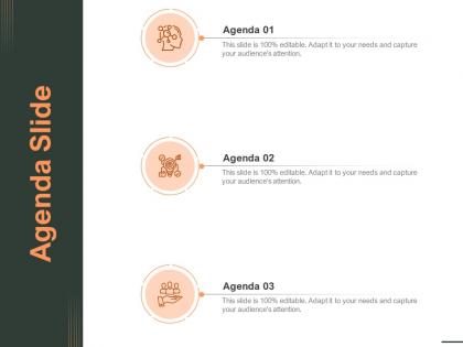 Agenda slide needs audiences attention n62 ppt powerpoint presentation images