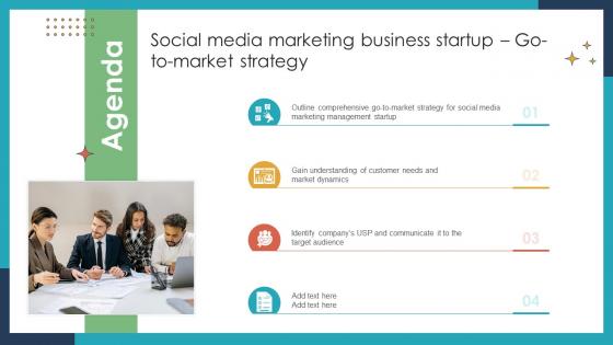 Agenda Social Media Marketing Business Startup Go To Market Strategy GTM SS