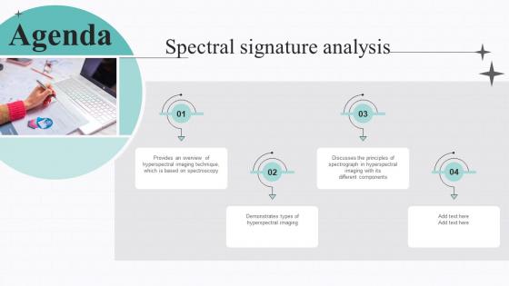 Agenda Spectral Signature Analysis Ppt Powerpoint Presentation Slides Tips