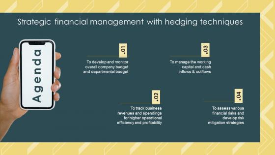 Agenda Strategic Financial Management With Hedging Techniques