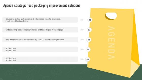 Agenda Strategic Food Packaging Improvement Solutions