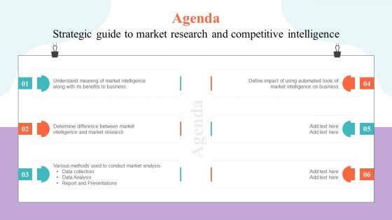 Agenda Strategic Guide To Market Research And Competitive Intelligence MKT SS V