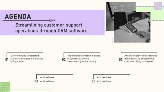 Agenda Streamlining Customer Support Operations Through Crm Software