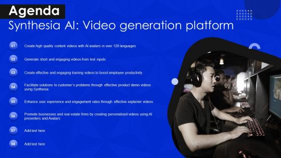 Agenda Synthesia AI Video Generation Platform AI SS
