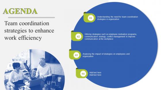 Agenda Team Coordination Strategies To Enhance Work Efficiency