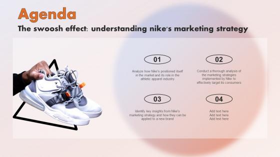 Agenda The Swoosh Effect Understanding Nikes Marketing Strategy SS V