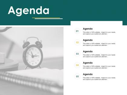 Agenda time management ppt powerpoint presentation professional design ideas