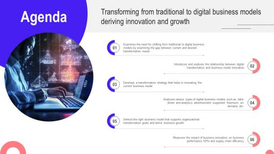 Agenda Transforming From Traditional To Digital Business Models Deriving Innovation And Growth DT SS