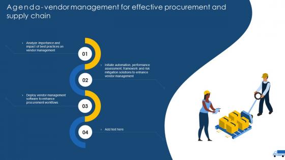 Agenda Vendor Management For Effective Procurement And Supply Chain