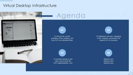 Agenda Virtual Desktop Infrastructure Ppt Professional Slide Download