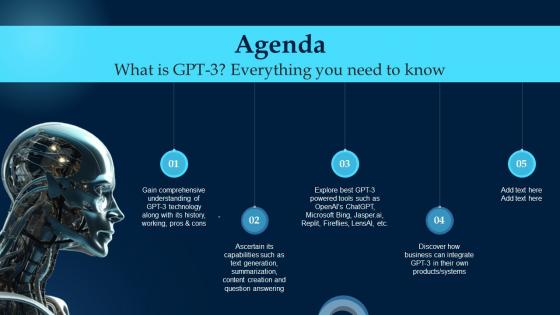 Agenda What Is GPT 3 Everything You Need To Know Ppt Icon Designs Download ChatGPT SS