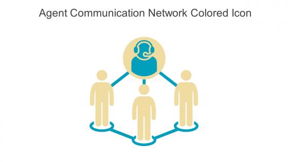 Agent Communication Network Colored Icon In Powerpoint Pptx Png And Editable Eps Format