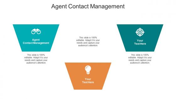 Agent contact management ppt powerpoint presentation infographic template cpb