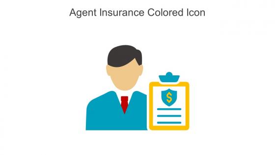 Agent Insurance Colored Icon In Powerpoint Pptx Png And Editable Eps Format