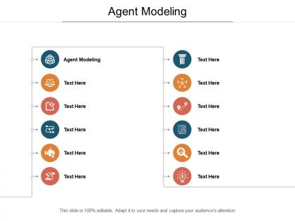 Agent modeling ppt powerpoint presentation visual aids ideas cpb