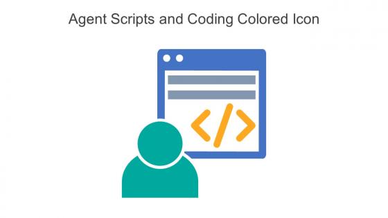 Agent Scripts And Coding Colored Icon In Powerpoint Pptx Png And Editable Eps Format