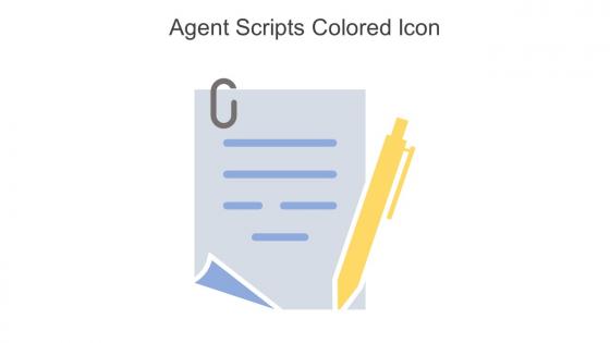 Agent Scripts Colored Icon In Powerpoint Pptx Png And Editable Eps Format