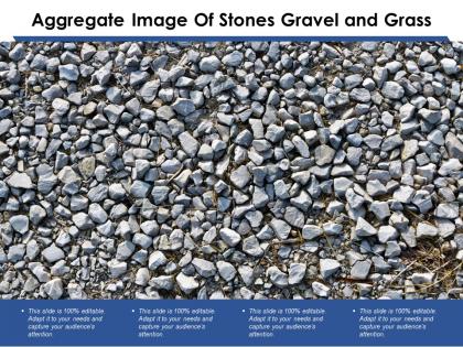 Aggregate image of stones gravel and grass