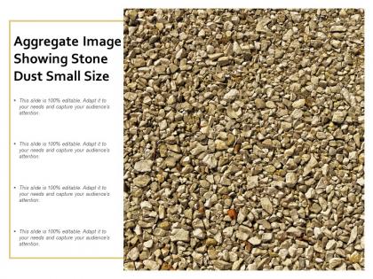 Aggregate image showing stone dust small size