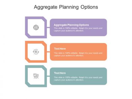 Aggregate planning options ppt powerpoint presentation icon backgrounds cpb