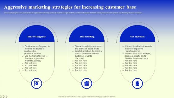 Aggressive Marketing Strategies For Increasing Customer Base
