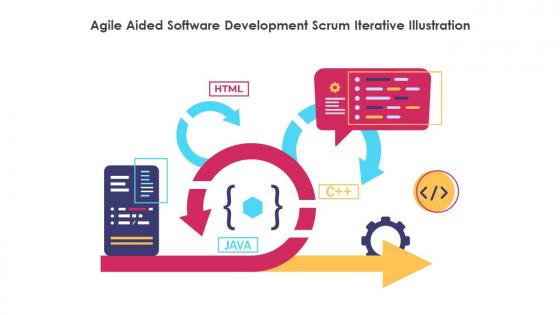 Agile Aided Software Development Scrum Iterative Illustration