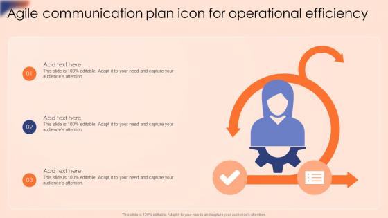 Agile Communication Plan Slide Team