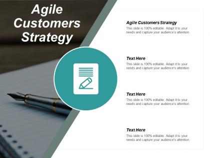Agile customers strategy ppt powerpoint presentation ideas display cpb