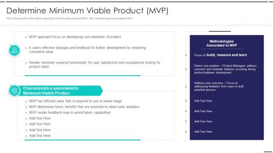 Agile Digitization For Product Determine Minimum Viable Product MVP