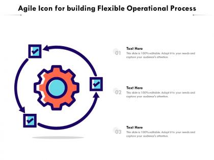 Agile icon for building flexible operational process