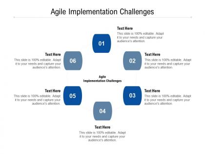 Agile implementation challenges ppt powerpoint presentation file show cpb