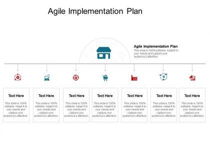 Agile implementation plan ppt powerpoint presentation gallery visual aids cpb