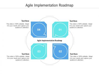 Agile implementation roadmap ppt powerpoint presentation icon slides cpb