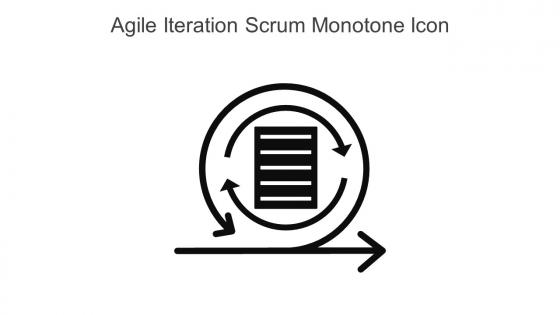 Agile Iteration Scrum Monotone Icon In Powerpoint Pptx Png And Editable Eps Format