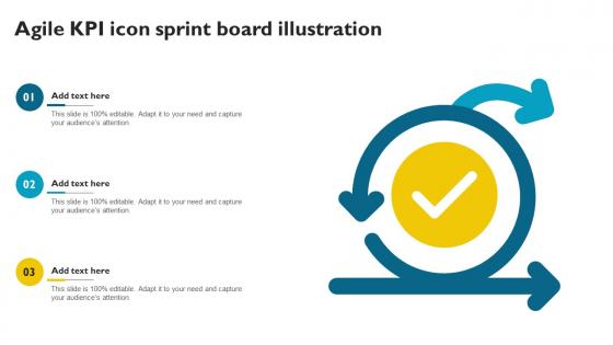 Agile KPI Icon Sprint Board Illustration