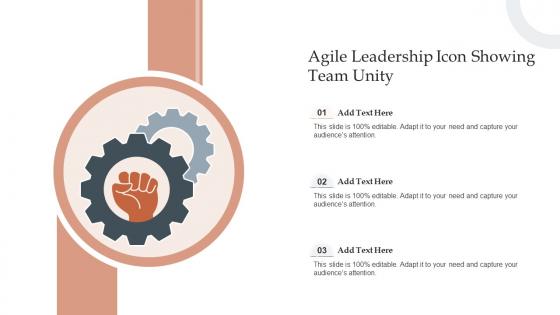 Agile Leadership Icon Showing Team Unity
