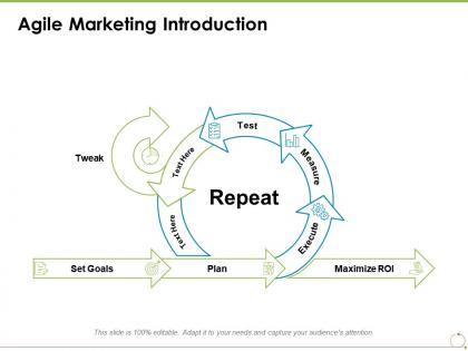 Agile marketing introduction ppt powerpoint presentation slides smartart