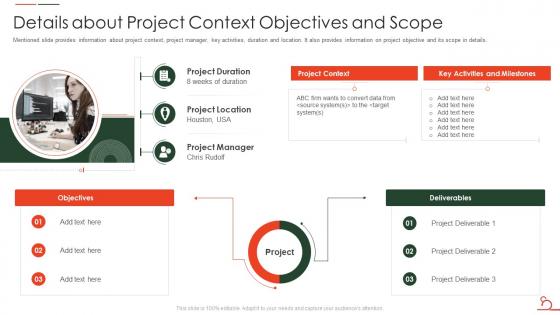 Agile Methodology For Data Migration Project It Details About Project Context Objectives And Scope