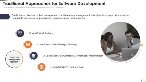 Agile methods it projects traditional approaches for software development