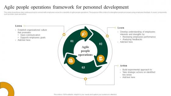 Agile People Operations Framework For Personnel Development