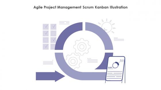 Agile Project Management Scrum Kanban Illustration