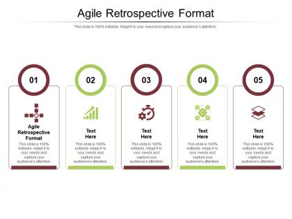 Agile retrospective format ppt powerpoint presentation show structure cpb