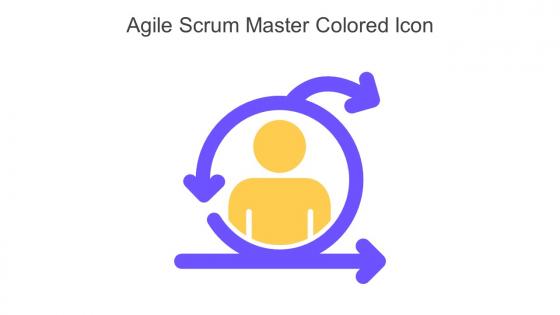 Agile Scrum Master Colored Icon In Powerpoint Pptx Png And Editable Eps Format