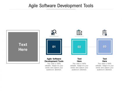 Agile software development tools ppt powerpoint presentation styles infographic template cpb